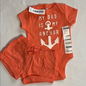 2pc short set 0-3 mo *NEW* with tags